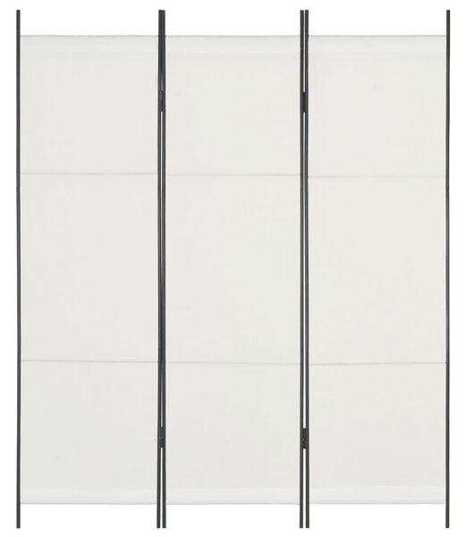3-panelový paraván biely 150x180 cm