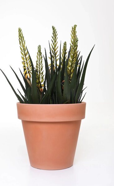 Kvetináč LEVANTA, plast, výška 43 cm, natur