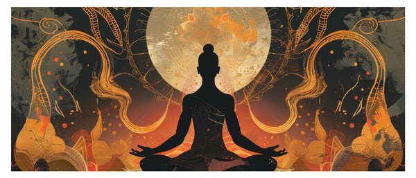 Obraz - Meditácia (120x50 cm)