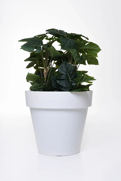 Kvetináč LEVANTA, plast, výška 43 cm, biely