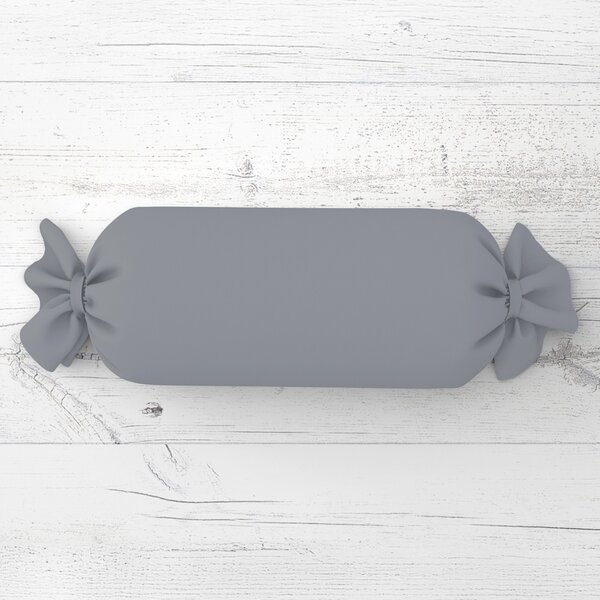 Biante Vankúš valec bonbon Rongo RG-068 Sivý 15x40 cm