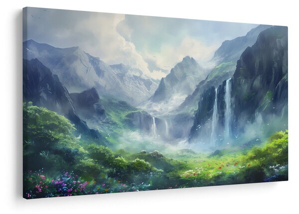 Obraz - Údolie vodopádov (90x60 cm)