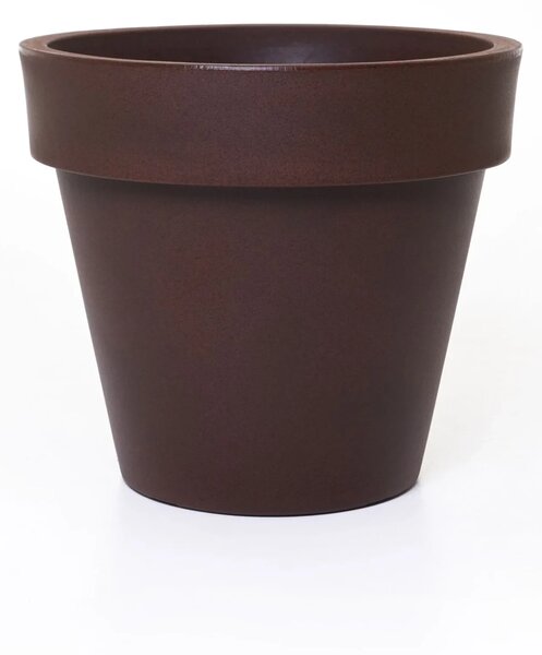 Kvetináč LEVANTA, plast, výška 72 cm, hnedá