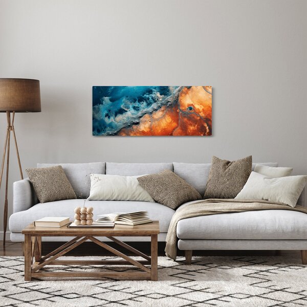 Obraz - Voda a oheň (120x50 cm)