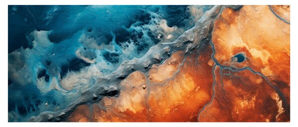 Obraz - Voda a oheň (120x50 cm)