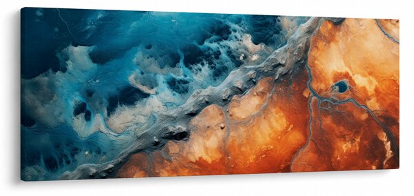 Obraz - Voda a oheň (120x50 cm)