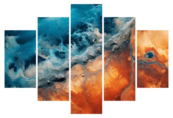 Obraz - Voda a oheň (150x105 cm)