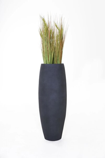 Kvetináč MAGNUM, sklolaminát, výška 100 cm, antracit
