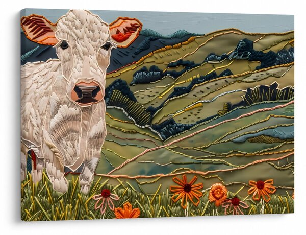 Obraz - Imitácia pleteného motívu (70x50 cm)