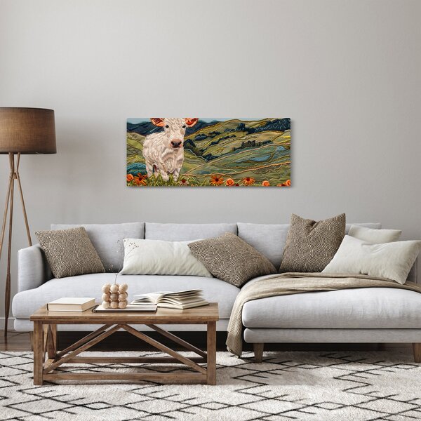 Obraz - Imitácia pleteného motívu (120x50 cm)