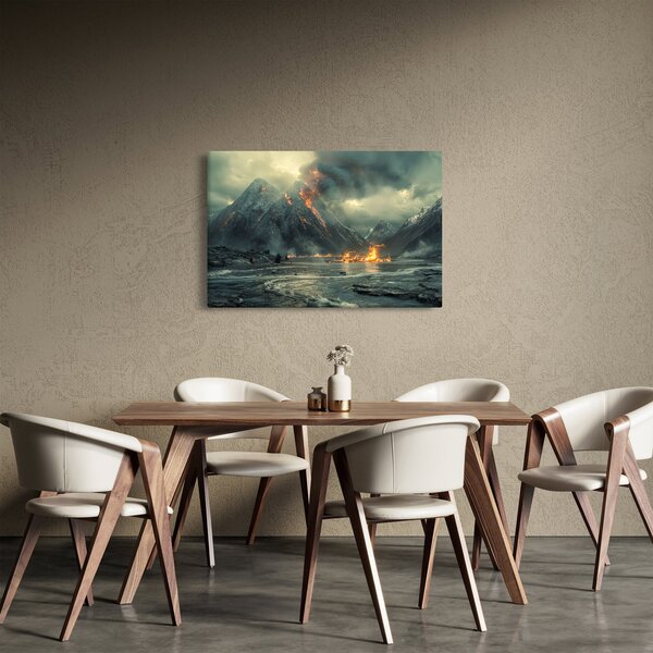 Obraz - Erupcia sopky (90x60 cm)