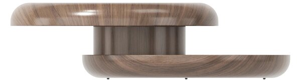 KONFERENČNÝ STOLÍK, farba vlašského orecha, kompozitné drevo, 90/90/35 cm Livetastic - Stolíky do obývačky, Online Only