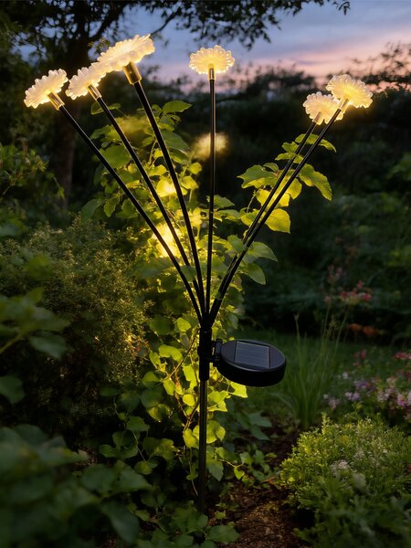 Sinsay - Solárna LED lampa v tvare kvetu - biela