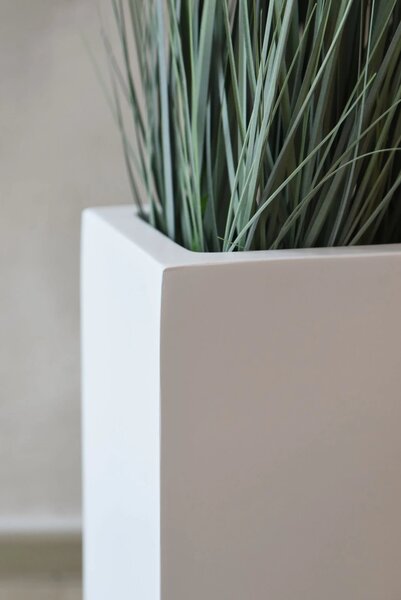 Kvetináč ELEMENTO SLIM, sklolaminát, šírka 90 cm, biela