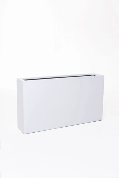 Kvetináč ELEMENTO SLIM, sklolaminát, šírka 90 cm, biela