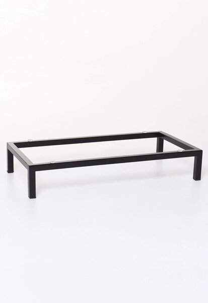 Rám pod kvetináč BASE, práškovaná oceľ, 30x60x10 cm, čierna