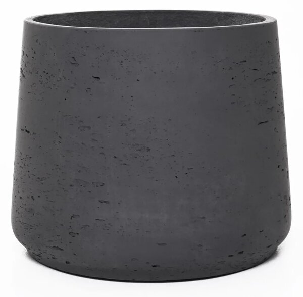 Kvetináč TROPICO, sklolaminát, výška 29 cm, antracit