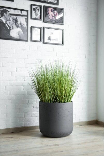 Kvetináč CHICO, sklolaminát, výška 42 cm, antracit
