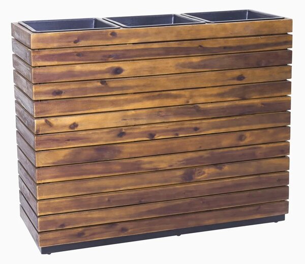 Kvetináč ELEMENTO, drevo akácie, šírka 95 cm, hnedý