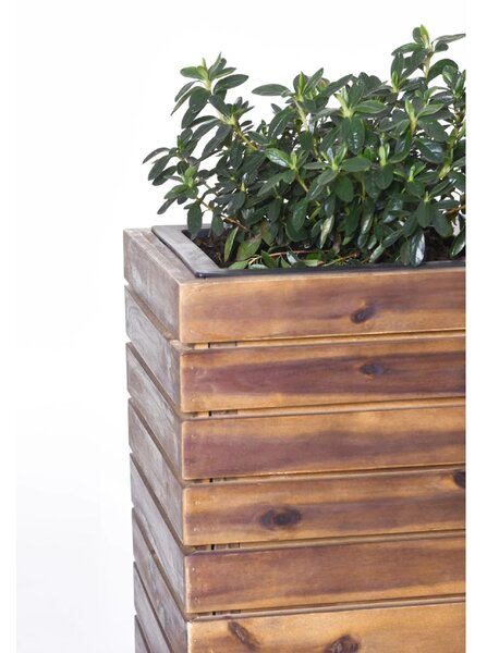 Kvetináč ELEMENTO, drevo akácie, šírka 95 cm, hnedý