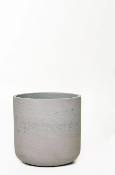 Kvetináč CHICO, sklolaminát, výška 31 cm, béžová