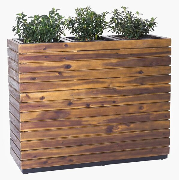Kvetináč ELEMENTO, drevo akácie, šírka 95 cm, hnedý