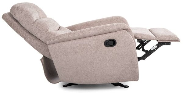 Komfortné relaxačné kreslo, tmavobéžová raven 30 (n419427)