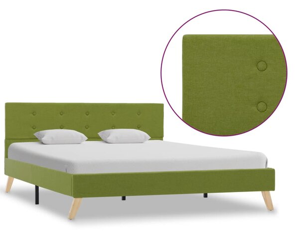 Rám postele zelený 140x200 cm látkový