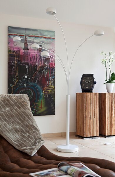 OBLÚKOVÁ LAMPA, 150/205/36 cm P & B - Online Only bytové doplnky, Online Only