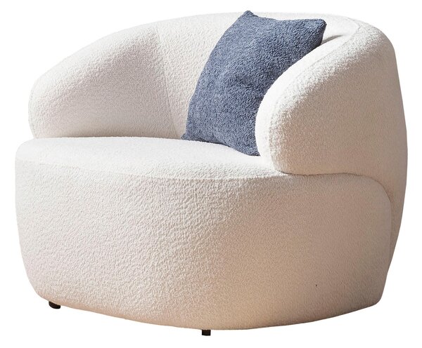 KRESLO, textil, biela Livetastic - Online Only obývacie izby, Online Only