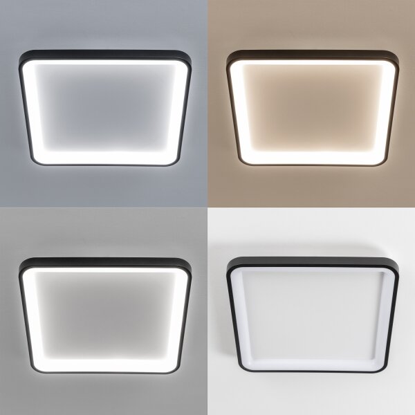 Brilagi - stmievateľné LED stropné svietidlo FALCON SLIM LED/50W/230V 50x50 cm čierna+DO