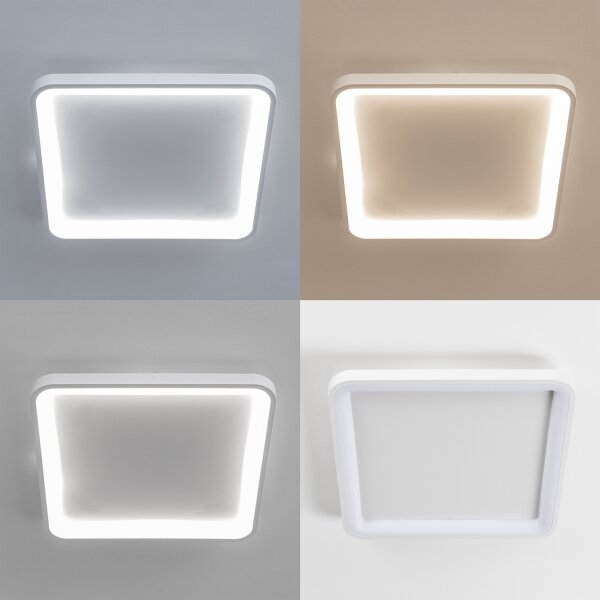 Brilagi - LED stmievateľné stropné svietidlo FALCON SLIM LED/50W/230V 50x50 cm biele + diaľkový ovládač