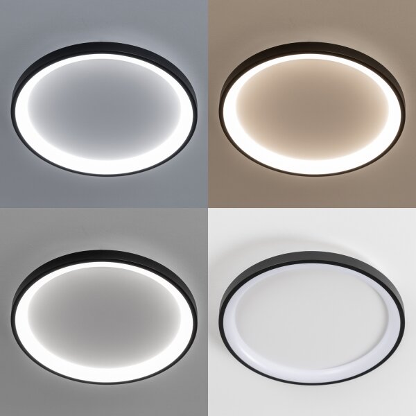 Brilagi -LED stmievateľné stropné svietidlo FALCON SLIM LED/42W/230V priemer 50 cm čierna+DO