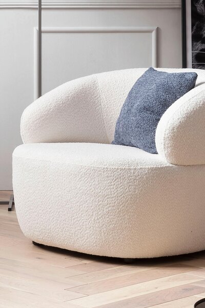 KRESLO, textil, biela Livetastic - Online Only obývacie izby, Online Only