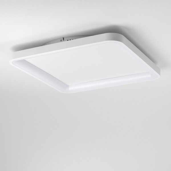 Brilagi - LED stmievateľné stropné svietidlo FALCON SLIM LED/50W/230V 50x50 cm biele + diaľkový ovládač