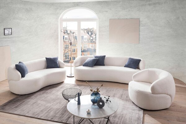KRESLO, textil, biela Livetastic - Online Only obývacie izby, Online Only