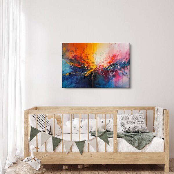 Obraz - Farebná abstrakcia (90x60 cm)