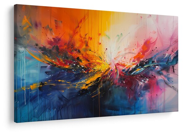 Obraz - Farebná abstrakcia (90x60 cm)