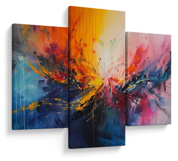 Obraz - Farebná abstrakcia (90x60 cm)