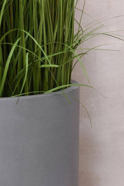 Kvetináč CHICO, sklolaminát, priemer 50 cm, betón design šedý