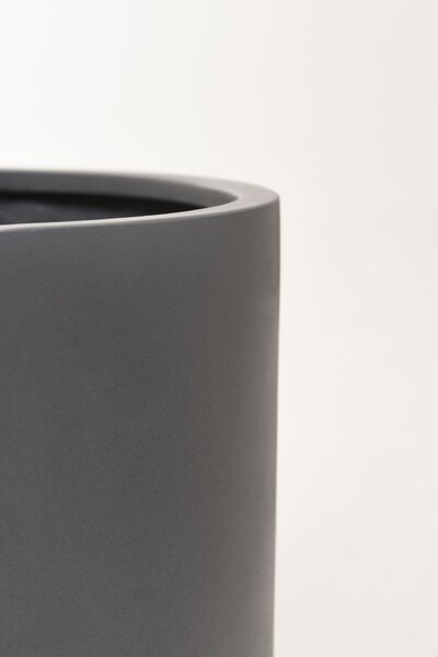 Kvetináč CHICO, sklolaminát, priemer 40 cm, beton design sivý