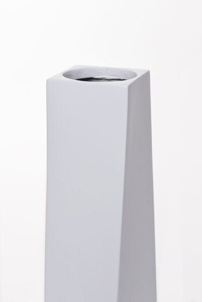 Stojan na sviečky HYDRON, sklolaminát, výška 80 cm, biely