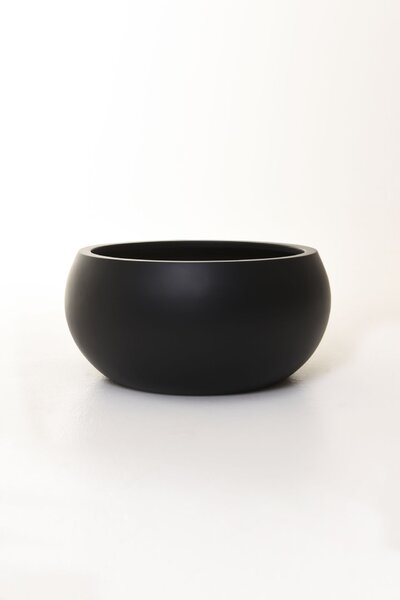 Miska na rastliny MORINO, sklolaminát, výška 21 cm, antracit