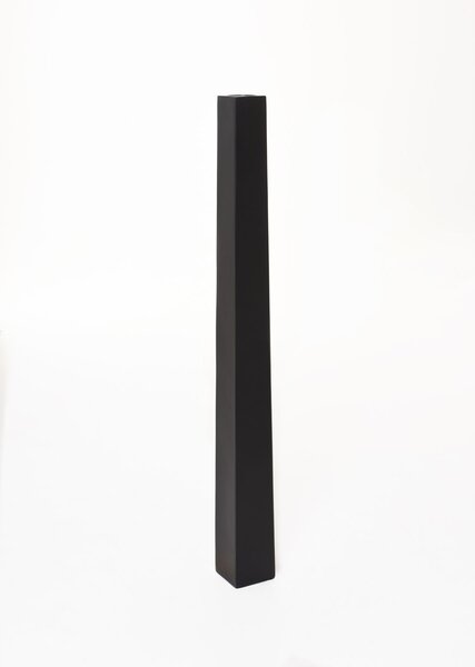 Váza/stojan na sviečky OBELISK, sklolaminát, výška 120 cm, čierny mat