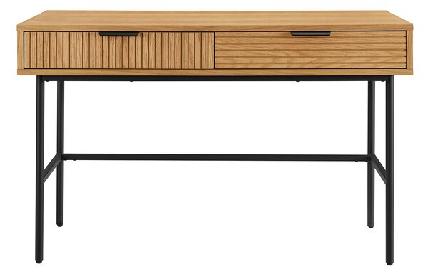 PÍSACÍ STÔL, čierna, farba duba, 120/60/75 cm Livetastic - Online Only kancelárie, Online Only