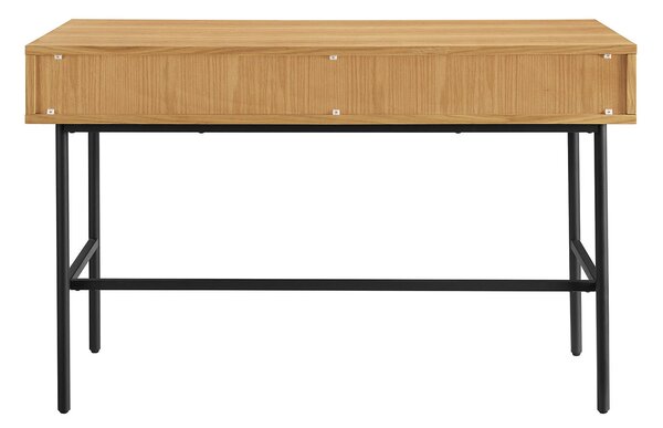 PÍSACÍ STÔL, čierna, farba duba, 120/60/75 cm Livetastic - Online Only kancelárie, Online Only