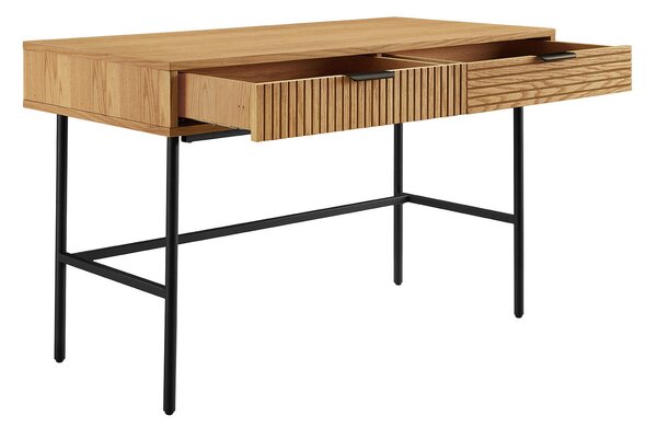 PÍSACÍ STÔL, čierna, farba duba, 120/60/75 cm Livetastic - Online Only kancelárie, Online Only
