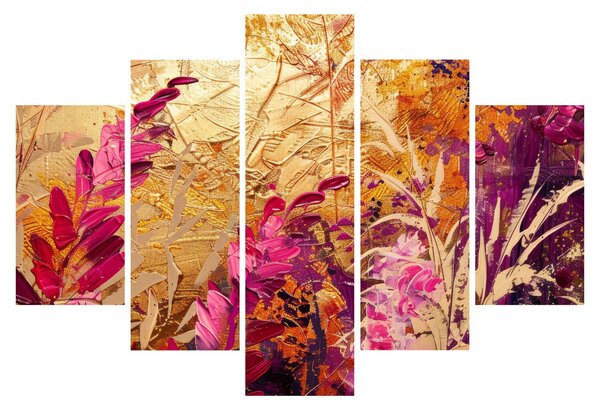 Obraz - Abstraktná maľba kvetov II. (150x105 cm)