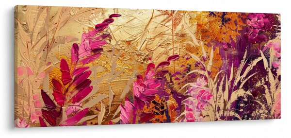 Obraz - Abstraktná maľba kvetov II. (120x50 cm)
