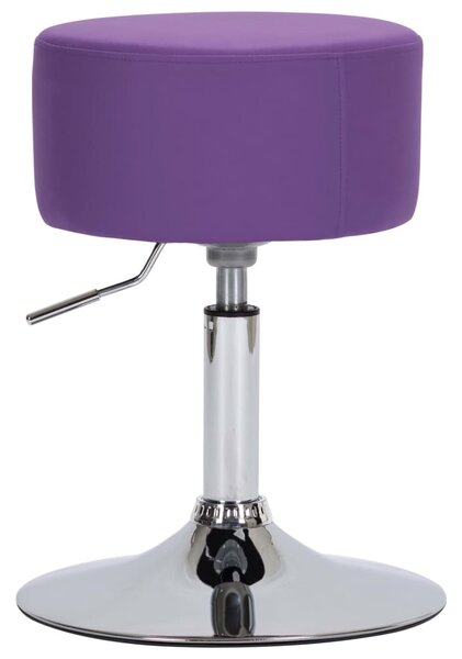 Barová stolička fialová umelá koža